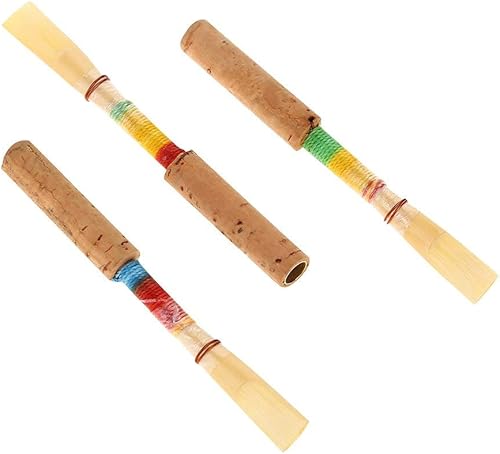 4Pcs Oboe Medium Soft Oboe Reeds Handmade Oboe Red Cork Wind Instrument Parts wi