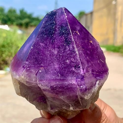 Decorative Ornaments Amethyst geode Quartz Cluster Crystal (Size : 100-150g)