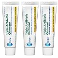 Globe (3 Pack 1oz Triple Antibiotic Ointment, First Aid Ointment for Minor Scratches and Wounds and Prevents Infection, Compare to The Active Ingredients of Leading Brand (3 Pack)