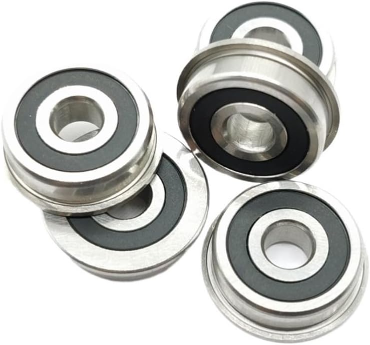 10pcs SF625RS Miniature Flanged Ball Bearings 5x16x5mm Flange Bearings