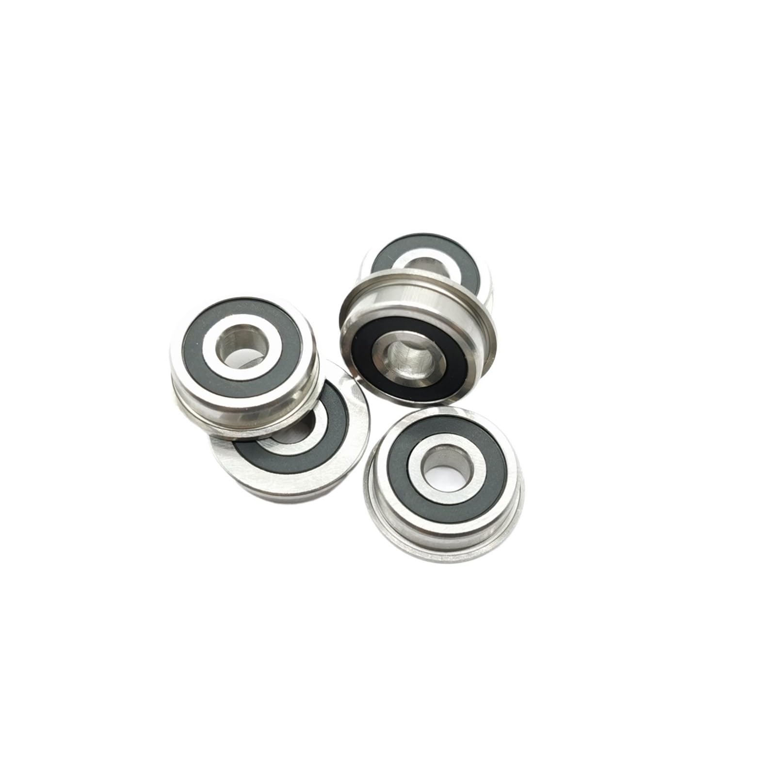 KNIUWMBMH 10pcs SF625RS Miniature Flanged Ball Bearings 5x16x5mm Flange Bearings