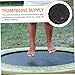 BESPORTBLE Trampoline Replacement Mat UV-Resistant Black Mesh Jumping Cushion Fits Round Trampoline Frames Suitable for Home Use