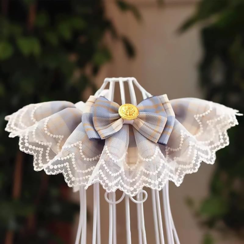 Dog Trust Pet Bandana Necklace, Layered Collar Nobel Pet Bowknot Lace Bib Neckerchief, Washable Princess Floral Lace Headdress for Cats Dogs (Size: Medium Adjustable Neck: 35 cm - 45 cm) (B0CN1GMLL8) Amazon Price History, Amazon Price Tracker