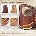 VixxNoxx Lyre Harp, 16-String Mahogany Lyra Harp Kit, Stringed Musical Instruments with Tuning Wrench Bag Instructions Extra Strings for Beginners Adults