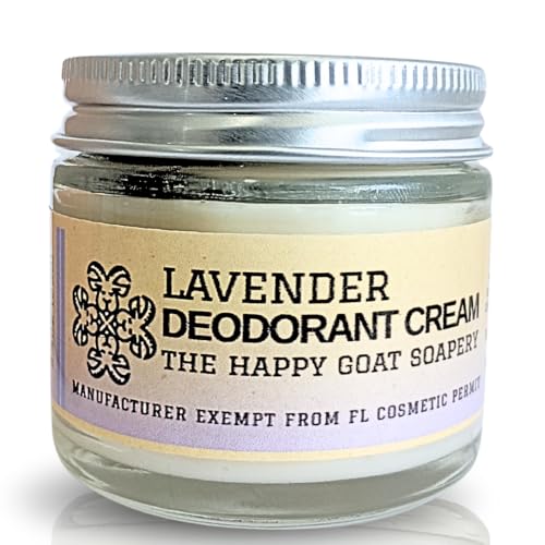 The Happy Goat Soapery Aluminum Free Natural Deodorant Cream Baking