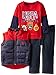 U.S. Polo Assn. Baby Boys' Hangdown, Puffer Vest, and Denim Jean Set