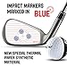 ARVORUM 200PCS Golf Impact Tape, Golf Club Stickers, Ball Hitting Label Sticker, Alignment Guide,Instant Feedback Training Aid for Swing Analysis, Ball Strike Location & Practice,Fits All Clubs