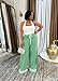 Nimsruc Wide Leg Sweatpants for Women High Waisted Drawstring Casual Loose Long Pants with Pockets Green L