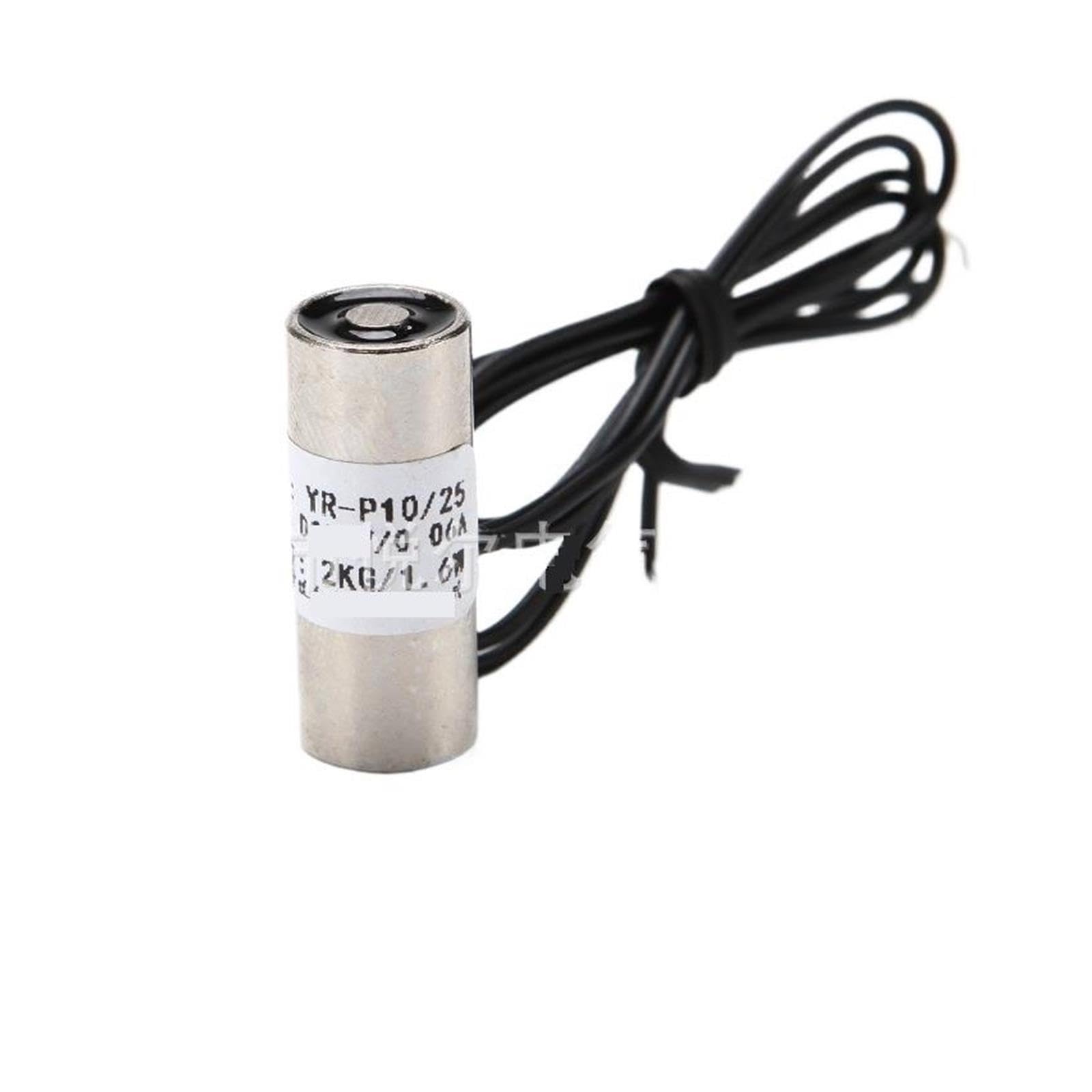 Électro-aimant à ventouse ronde YR-P10/25, 2KG DC12V24V(DC12V)