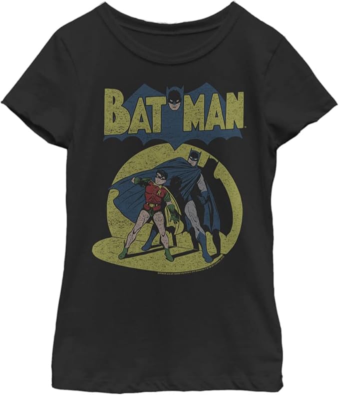 DC Comics Kids' Vintage Batman T-Shirt, Black, S : Amazon.co.uk