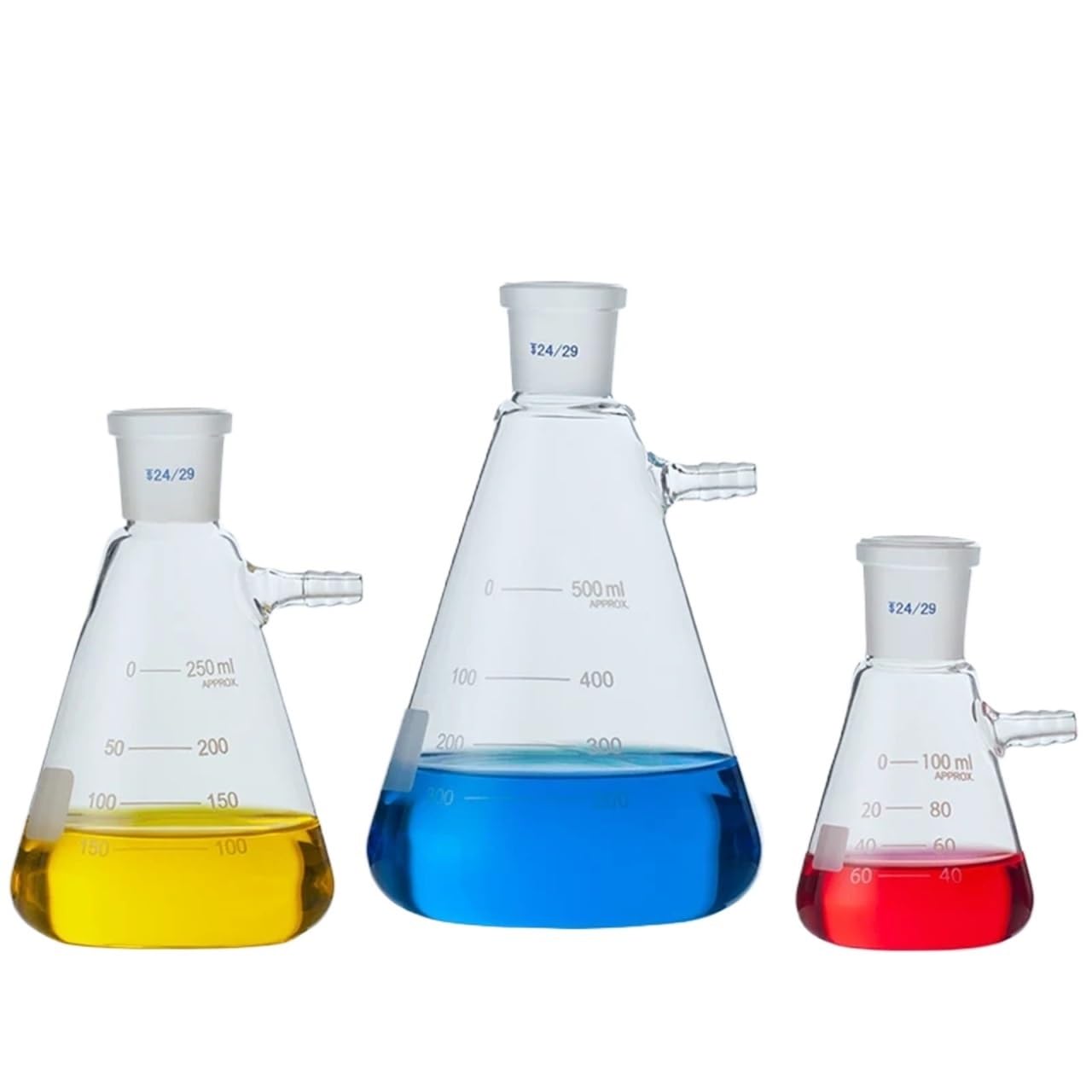Bouteille filtrante d'aspiration à Port Standard, 1 pièce, 50ml à 2000ml, verre, broyage sous vide, Filtration, flacon d'aspiration, filtre de laboratoire(2000ml caliber24)