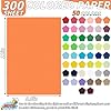 300 Pcs Colored Cardstock Bulk 50 Assorted Colors, 8.5” x 11” Cardstock Paper Construction Paper,180GSM Card Stock Printer Scrapbooking Supplies for Diy Crafts Making #1