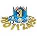 JAMSTONE Crown Dog Birthday Party Hat Reusable Cat Dog Headwear Caps Adorable Puppy Kitten Flower Birthday Headdress Pet Birthday Costume Blue