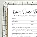 100 Pieces Open House Signs for Real Estate Supplies, Feedback Notepad Sign-in Form For Seller Clients, Realtors, Home Sellers, Agents Brokers, 6 x 8 Inch