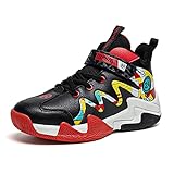 Kinder Basketballschuhe Jungen Tennisschuhe Komfort Trainerschuhe Turnschuhe Fitnessschuhe atmungsaktiv Sneaker Hallenschuhe Multisport Indoor Schuhe Anti-Rutsch Mode Outdoor Sportschuhe Gr.31-40