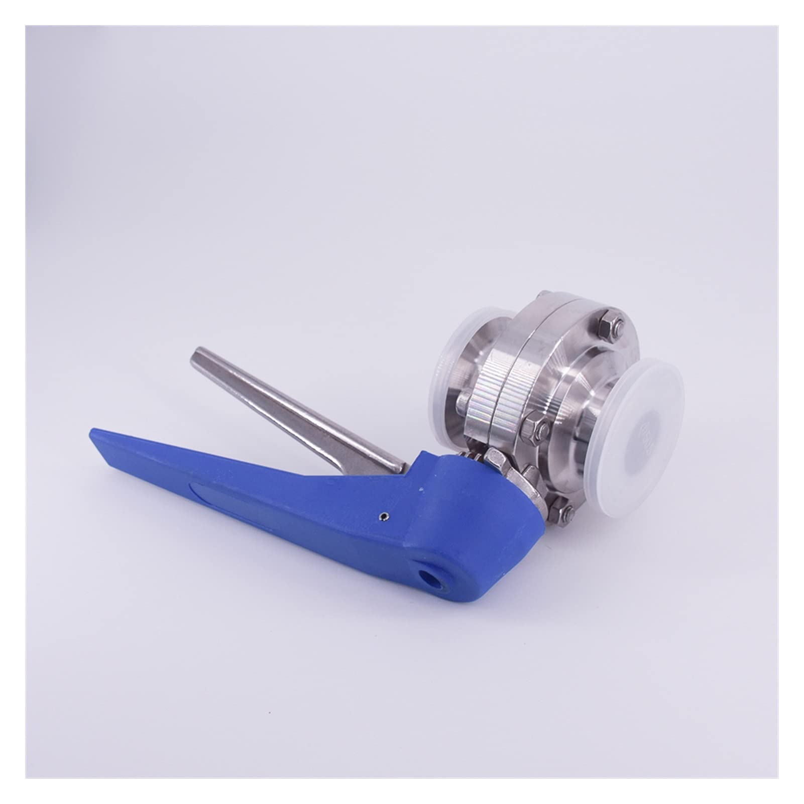 Soupape à bille Fermer Interrupteur 32mm 1-1/4 "Diamètre extérieur de tuyau de tuyau x 1,5" Valve de contrôle de débit d'extrusion de papillon sanitaire à trois pinces SUS 304 en acier inoxydable
