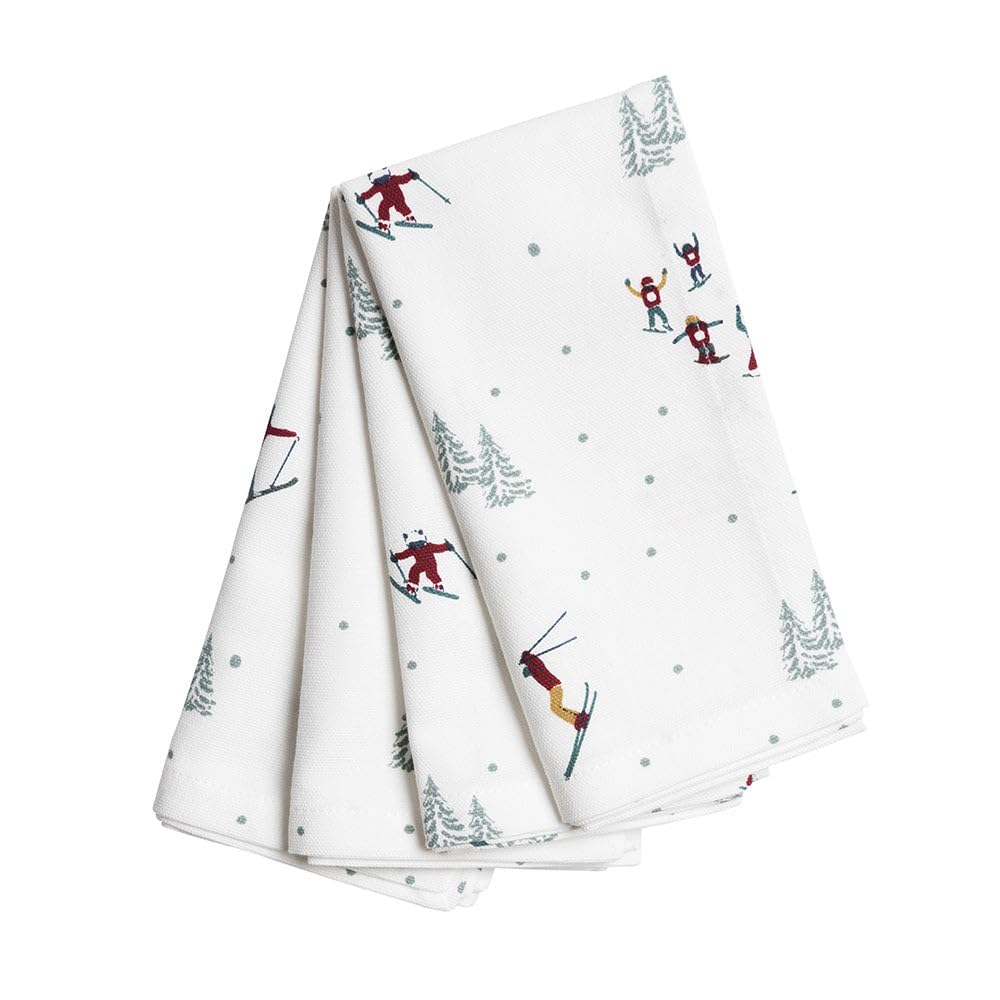 Sophie Allport Skiing Napkins (Set of 4)