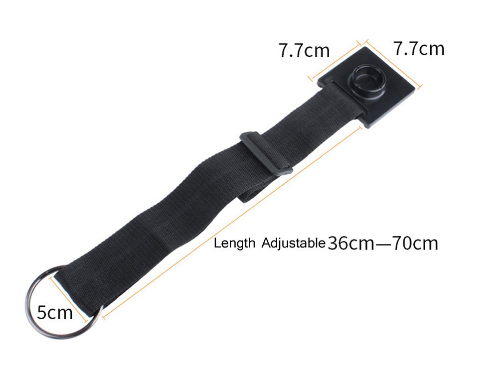 Ericotry Correa antideslizante para violonchelo con almohadilla gruesa, ajustable 36-70 cm, negro, 1 unidad