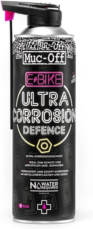 Muc Off E-Bike Ultra-Corrosion Defence, 485 Milliliters - Advanced Anti-Corrosive Protection Spray for Electric Bikes - Prevents and Dissolves Rust