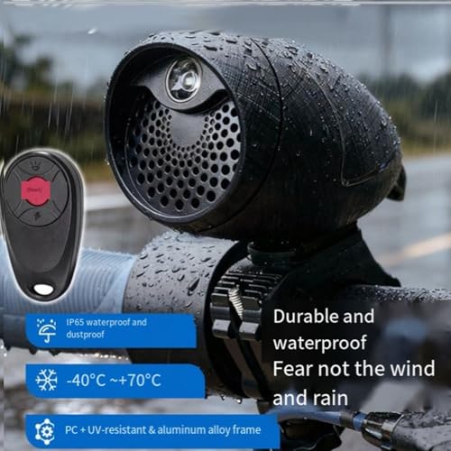 Éclairage de vélo étanche télécommande sonnette haut-parleur vocal DIY route