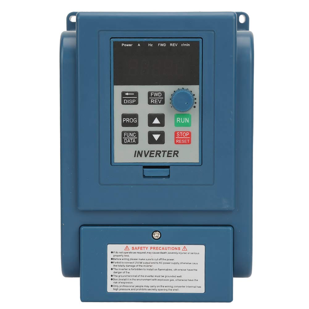 Convertidor de Frecuencia VFD, Inversor de Corriente Trifásica 380VAC 6A 2.2KW, Controlador de Velocidad Monofásico para Motores