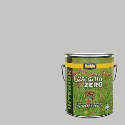 Vista 65 de Rodda Paint CASCADIA ZERO - Pintura satinada e imprimación para interiores en uno, 1 galón, pizarra