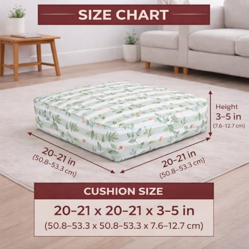 Image of STITCHNEST 'Contour Fit Series' Stretchable Printed Wooden Sofa Cover (Pack of 2) - Elastic Wooden Chair Cover | Wooden Sofa Seat Cover | Size - 20-21 x 20-21 x 3-5 in