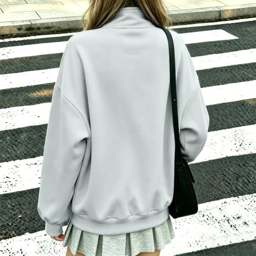 Fleece Full Zip Jacket Women Casual Work Office Sweatshirts No Hood - image 5