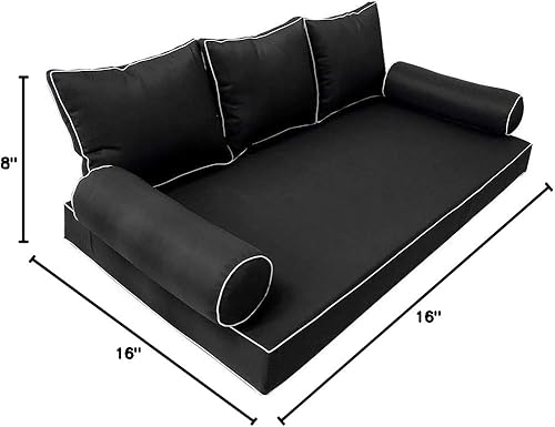 Miniatura 9 de DBM IMPORTACIONES Style3 6PC Contrast Pipe exterior Daybed colchón almohada ajustable sábana cubierta sólo cuna tamaño AD109