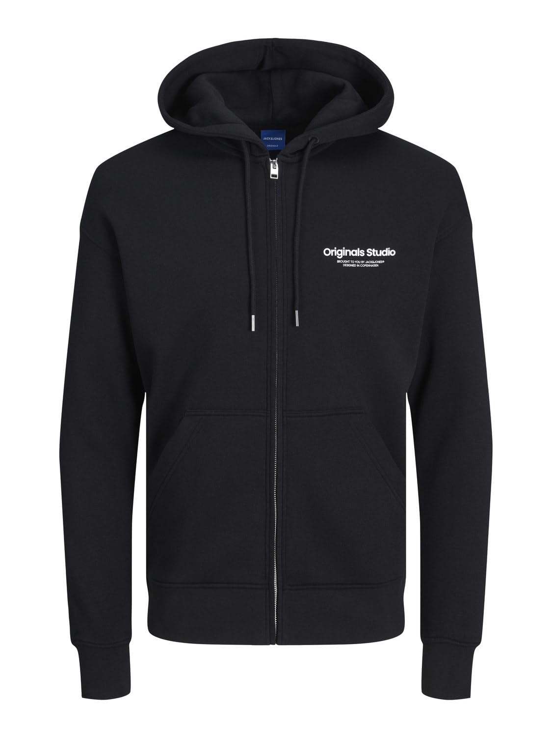 JACK & JONES Mens Vester Zip Black 7XL