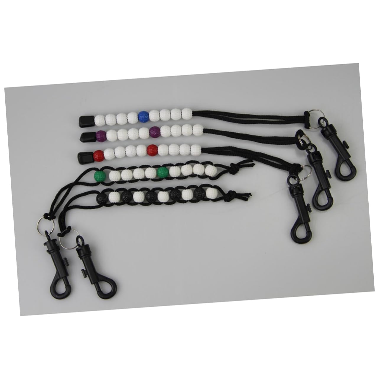 BESPORTBLE 8pcs Ball Style Bead Count Stroke Score Counter (Random) Golf Accessory Wrist Score Keeper Beads for Golf