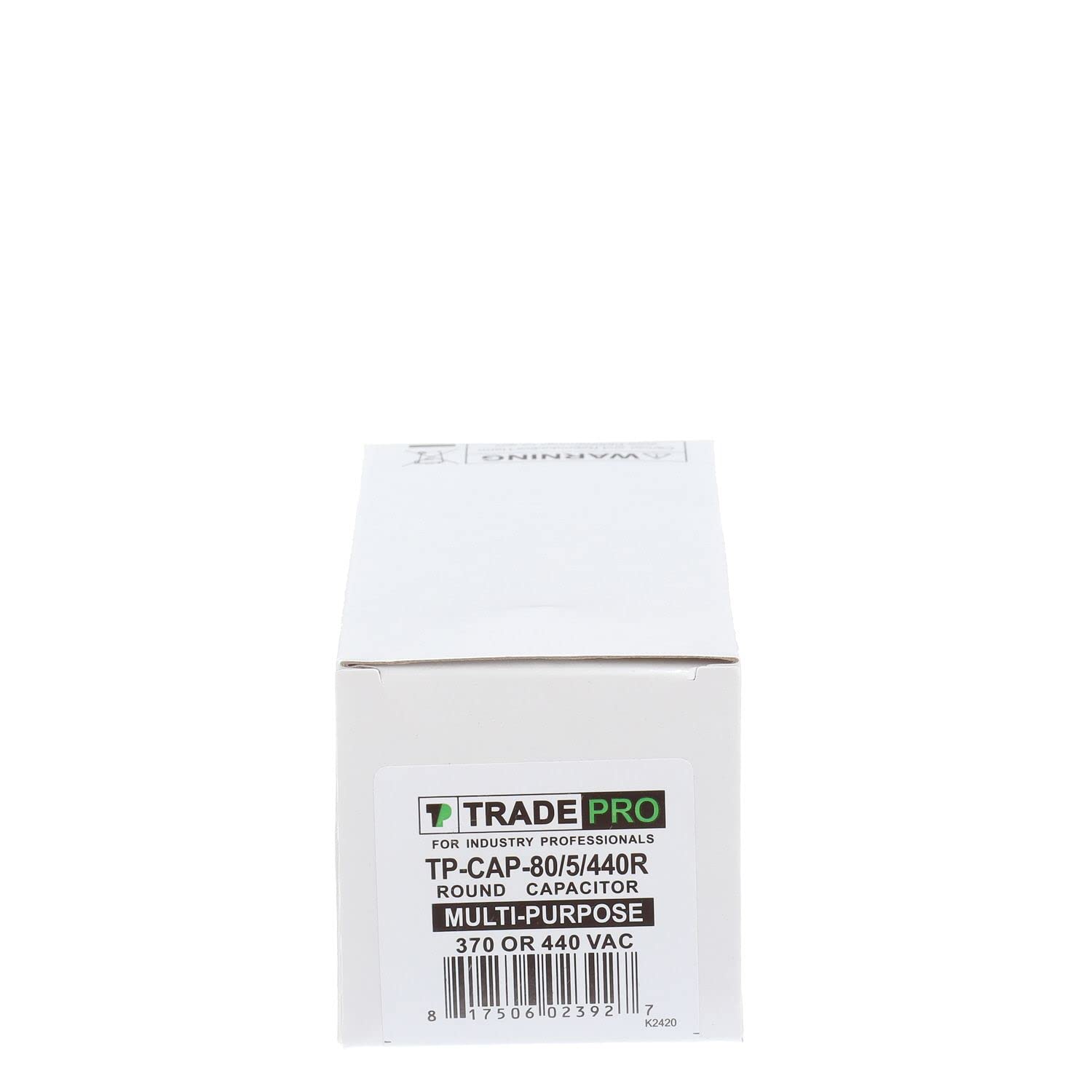(TP-CAP-80/5/440R) 80+5 MFD (Microfarads) 440 Volt Round Dual Run Capacitor | 60,000 Hour Operating Life, Aluminum Composition, -40°F to 158°F (-40°C to 70°C) Temperature Range