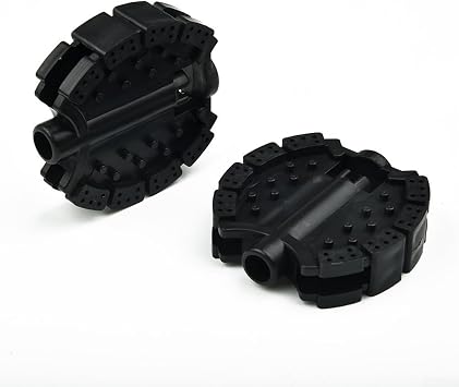 2 Pieces Bicycle Pedal Replacement Set,For Children's Bikes Tricycles,Baby Pedal Bike Accessories,Black Plastic 6.7 6.6 1cm