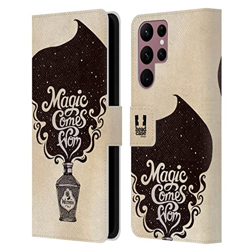 Protégez Écran et Cartes Samsung S22 Ultra Étui Portefeuille Cuir Magie Head Case