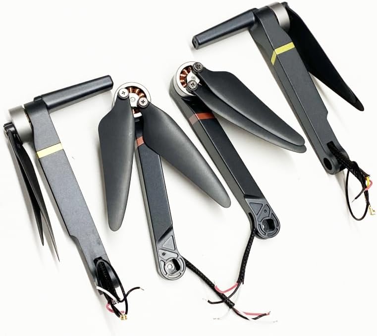 SJRC F5, F5S,F5S PRO, F5S PRO+, F5S PRO Plus RC Quadcopter Spare Parts 4 PCS arm Set with Motor (Front A,Front B, Rear A, Rear B)