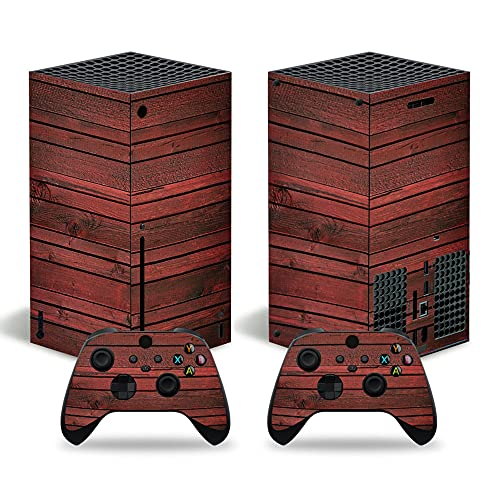 Mcbazel Vinyl Design Sticker Aufkleber für die Xbox Serie X Konsole & Controller - Holz