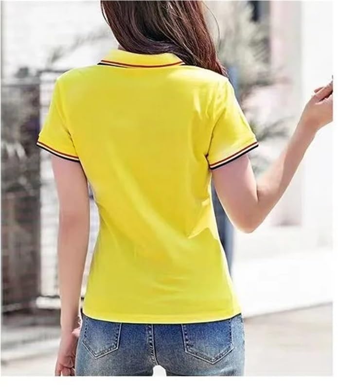 Maglia da golf estiva da donna a maniche corte, comoda maglietta sportiva for abbigliamento da golf da corsa all'aperto