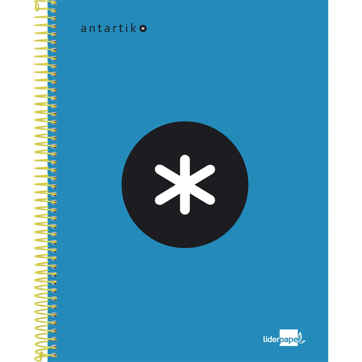 Liderpapel KD31 Spiral Notebook A5 Micro Antartik Lined Cover 120H 100 g Square 5 mm 5 Bands 6 Drills, Blue