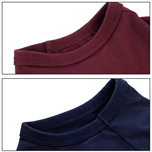 Koneseve Dog Shirts Blank T-Shirt Soft For Small Medium Large Dogs Boy Girl Puppy Clothes Breathable Cotton Cat Basic Shirt Kitten Apparel Adorable Cozy Casual Fashion Costume 2-Pack Blue & Red L #TOP5