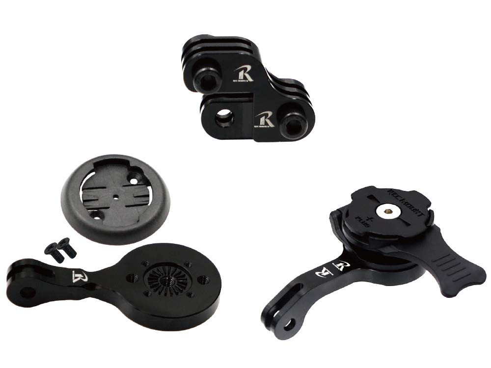 [REC MOUNT+ / REC MOUNT Plus] Trek Bontrager Blender System Dedicated Triple Adapter Set Mounting Position (SC) for Garmin Combination 1. [DGP5+TREK-R + HED2-GM] "Adapter Only, Dedicated Case