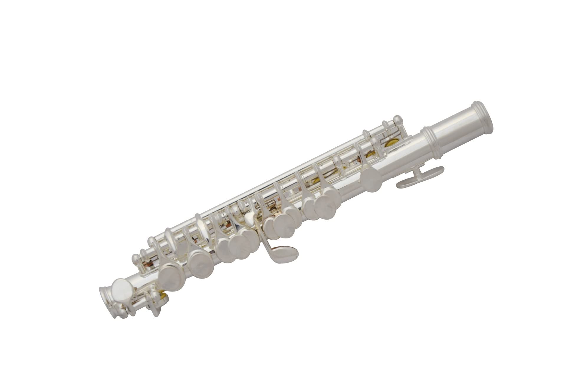 Flauto Piccolo in Do Placcato Argento con Scatola, Strumento a fiato per Studenti,