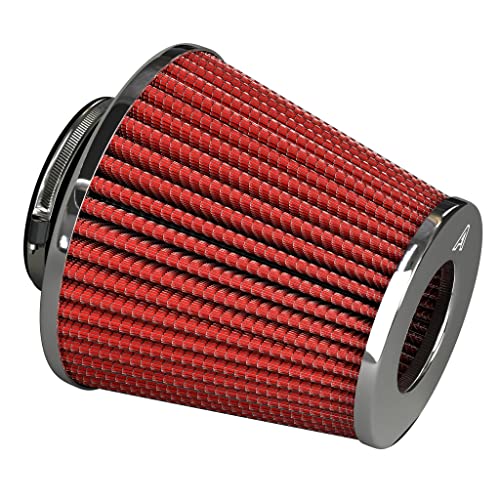 Red Performance Air Induction Filter Twin Cone - AutoSiliconeHoses