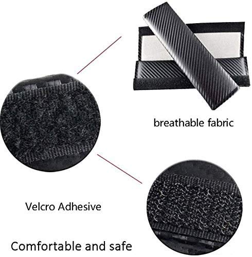 2 Copri Cinture Di Sicurezza In Fibra Di Carbonio Per Renault Clio - Imbottiti E Regolabili - Foto 5