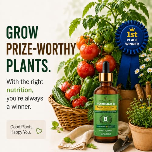 Image of Formula 8 - Micronutrient Liquid 100ml | Zinc + Boron + Molybdenum | India-Patented Tea Extract Concentrate | 100% Water-Soluble | Plant Growth Booster for Fruits & Vegetables