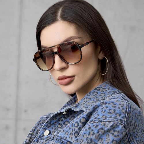 Tangle Free Aviator Sunglasses for Women UV400 Protection3