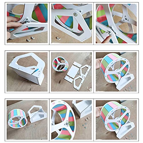 Roue d'exercice de course pour hamster nain avec spinner de jeu ajustable
