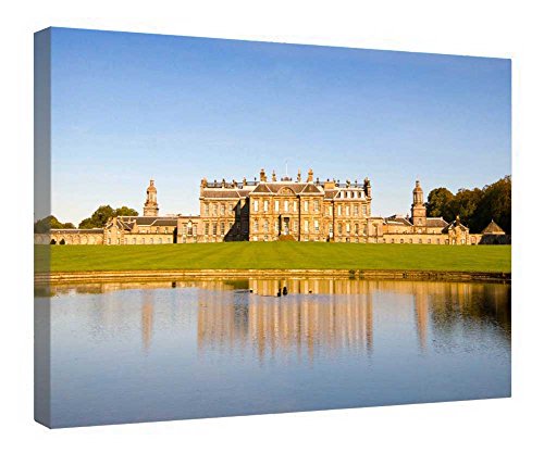 Impression sur toile Hopetoun House avec cadre en bois tableau decoratif mural 40x50 cm