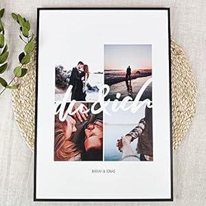 Du & Ich Geschenk Holzbild – Foto Geschenk – personalisierbar zum Aufhängen/Hinstellen optional beleuchtet Geschenke Für…