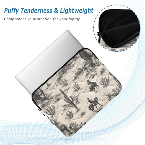Funda para portátil acolchada Wild West Cowboys 15-16 pulg miniatura 6