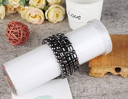 THUNARAZ 4Pcs Hematite Bracelet for Men Women Bangle Bracelet Magnetic Tiger Eye Bracelets4